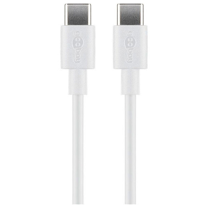 Goobay Câble USB 3.1 Type C (M/M) - Power Delivery - 1M - Blanc