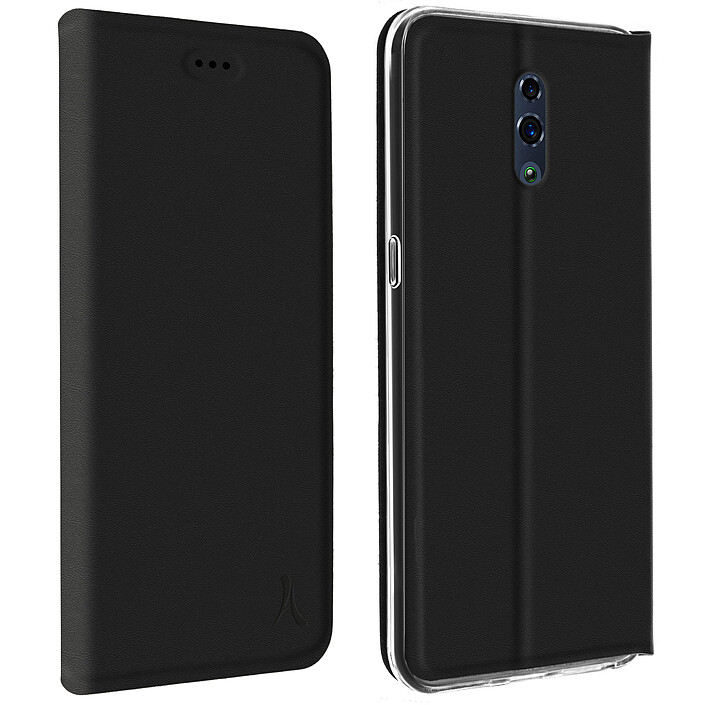 Akashi Etui Folio Porte Carte Noir OPPO Reno