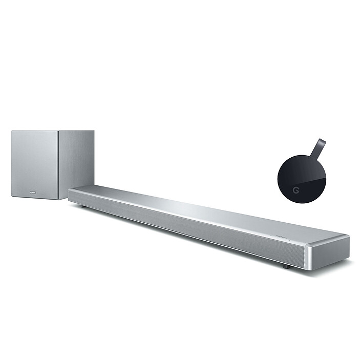 Yamaha MusicCast YSP-2700 Argent + Google Chromecast Ultra