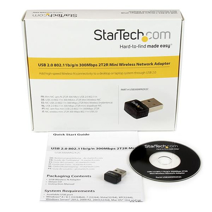 Avis StarTech.com Clé USB 2.0 WiFi 802.11n 2T2R
