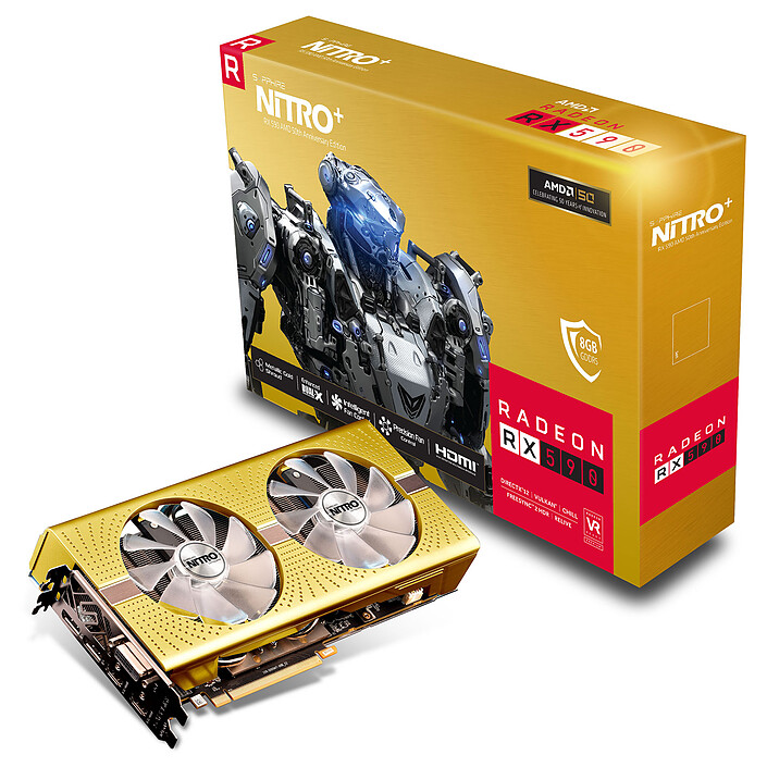 Sapphire NITRO+ Radeon RX 590 8G AMD 50 Gold Edition