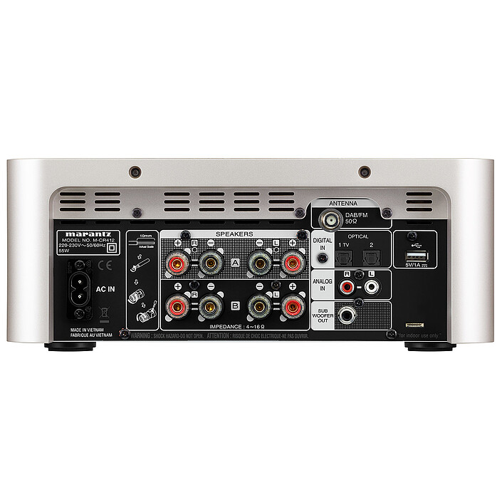 Marantz Melody M-CR412 Argent/Or + Monitor Audio Monitor 50 Noyer pas cher