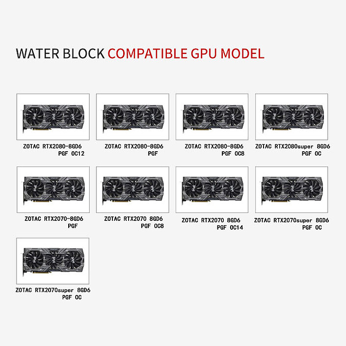 Avis Barrow Waterblock BS-ZOZ2080-PA2 (Zotac RTX)