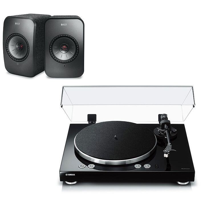 Yamaha MusicCast VINYL 500 Noir + KEF LSX Wireless Noir