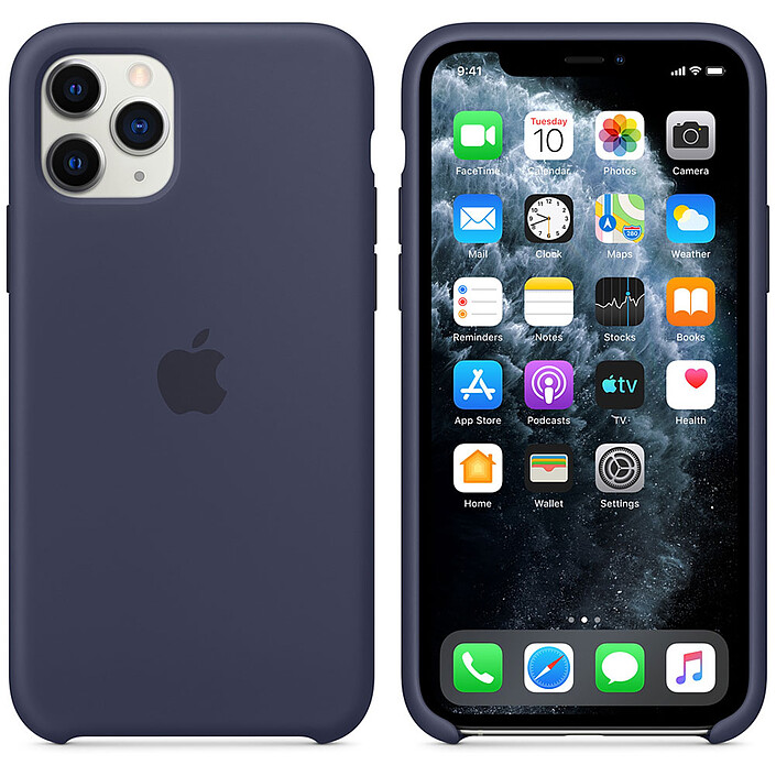 Custodia in silicone Apple iPhone 11 Pro Blu notte