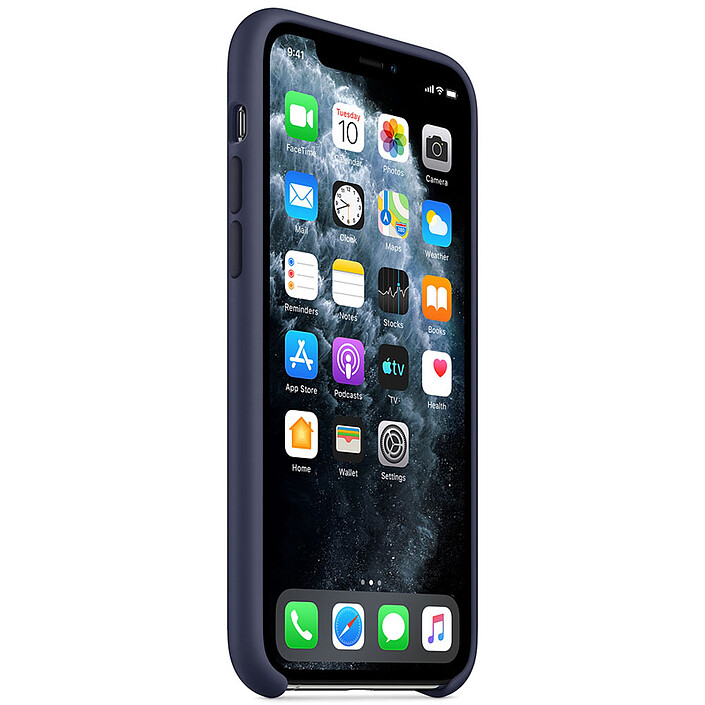 Nota Custodia in silicone Apple iPhone 11 Pro Blu notte