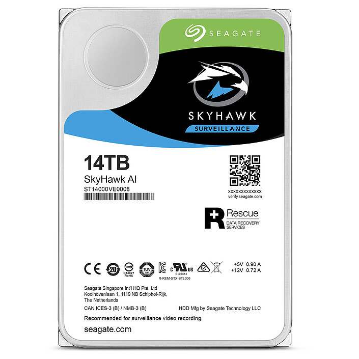 Acheter Seagate SkyHawk AI 14 To (ST14000VE0008)
