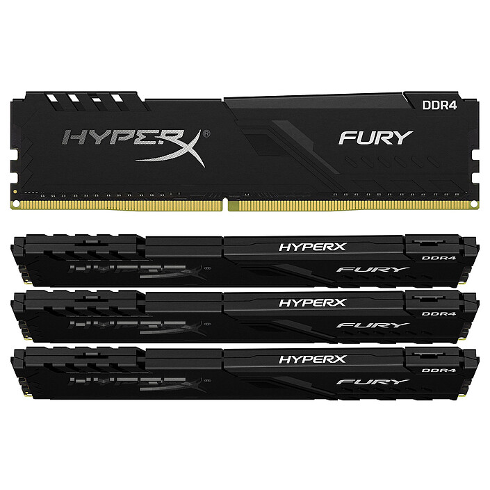 HyperX Fury 64 Go (4 x 16 Go) DDR4 2666 MHz CL16 (HX426C16FB3K4/64)