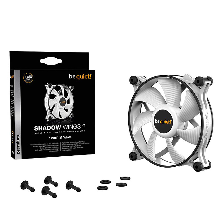 be quiet! Shadow Wings 2 White 120 mm pas cher