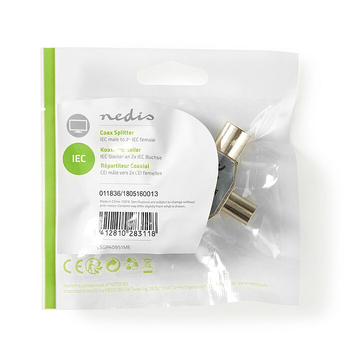 Acheter Nedis Répartiteur Coaxial 2 femelle/1 mâle