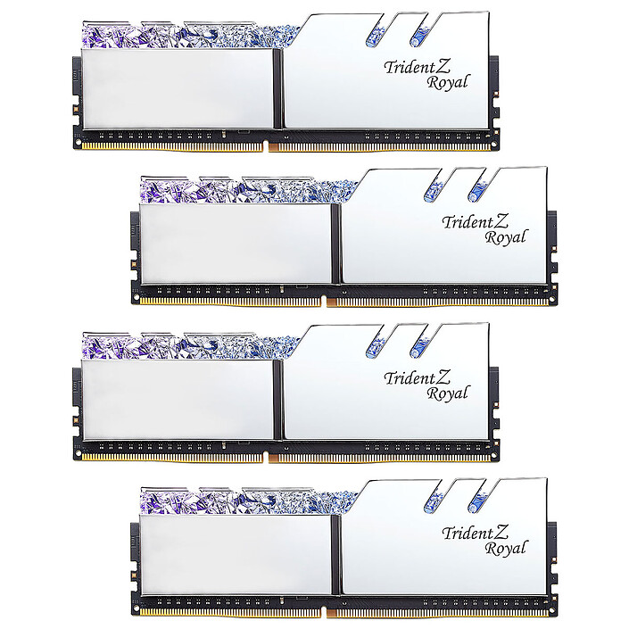 G.Skill Trident Z Royal 128 GB (4 x 32 GB) DDR4 2666 MHz CL19 - Silver