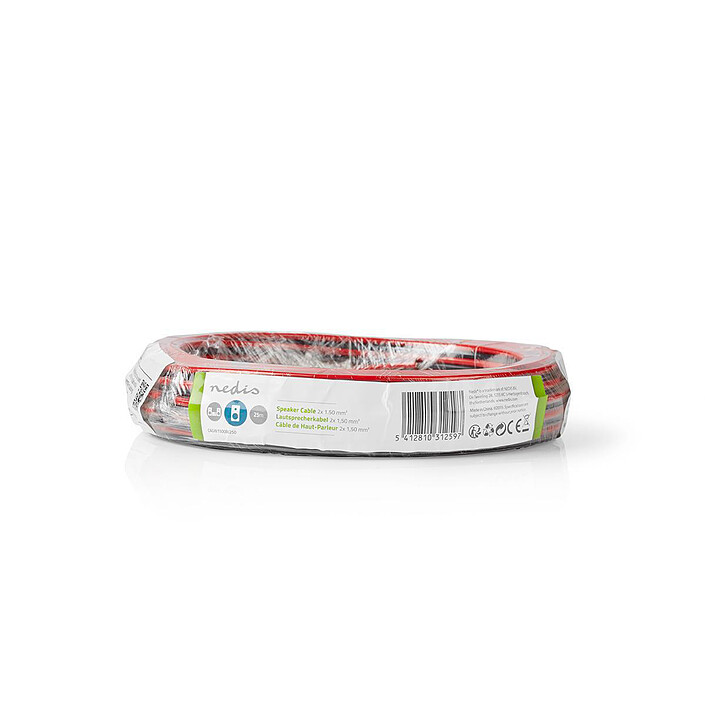 Avis Nedis Câble Haut-Parleur 2 x 1.5 mm² - 25 mètres