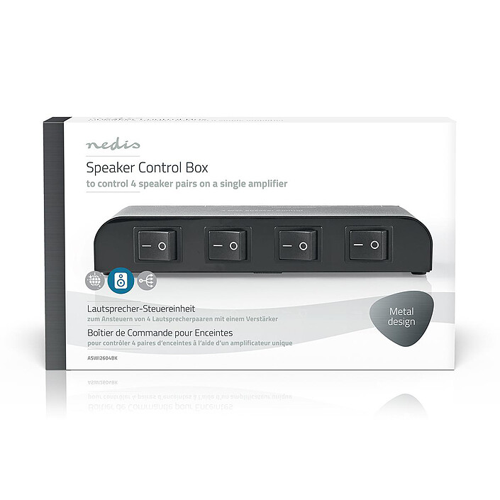 Nedis Speaker Control Box 4 voies pas cher