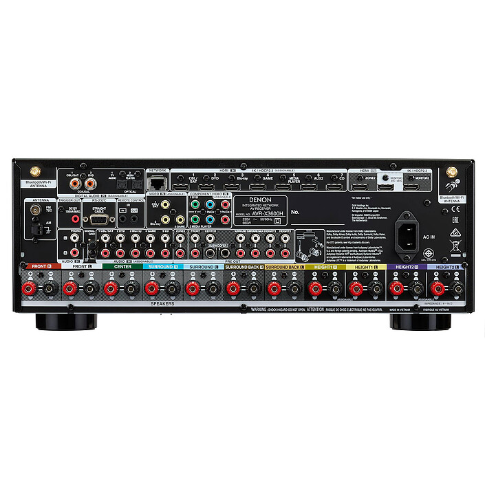 Avis Denon AVR-X3600H Noir + Jamo S 809 HCS Noir + Jamo S 8 ATM Noir