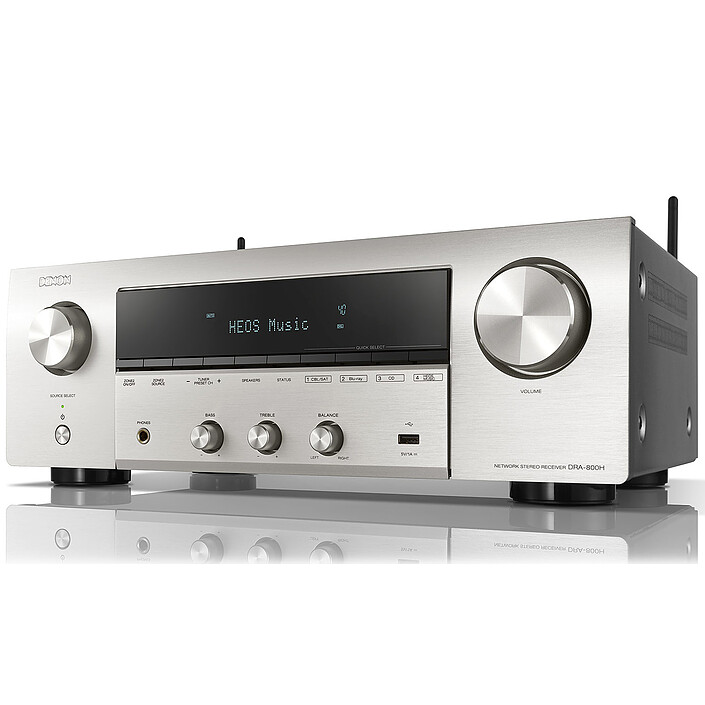 Review Denon DRA-800H Silver Klipsch RP-600M Ebne