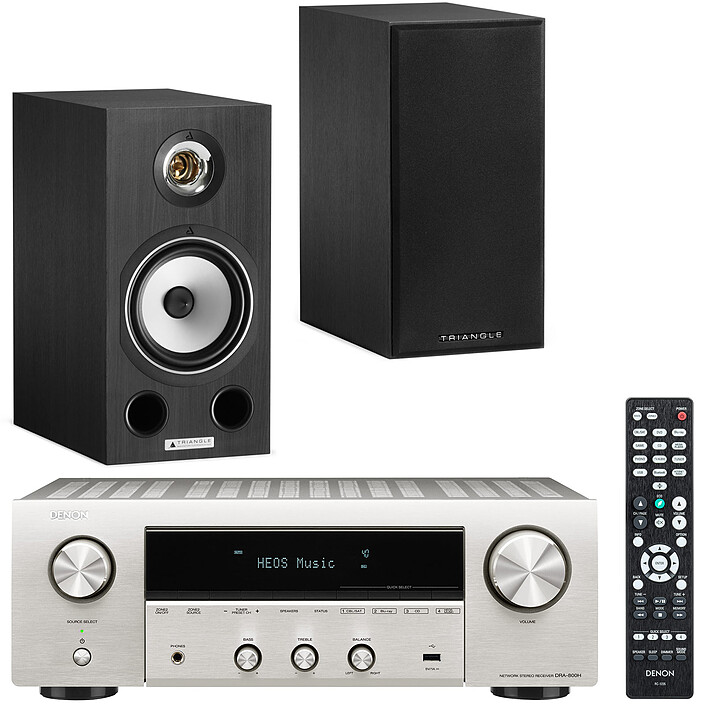 Denon DRA-800H Argent + Triangle Comète Ez Black Ash