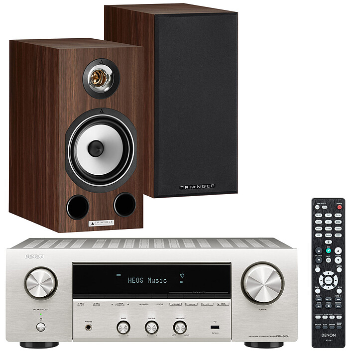 Denon DRA-800H Argent + Triangle Comète Ez Noyer