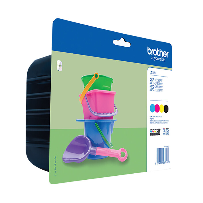 Brother LC221XLVALBP (Black, Cyan, Magenta, Yellow)