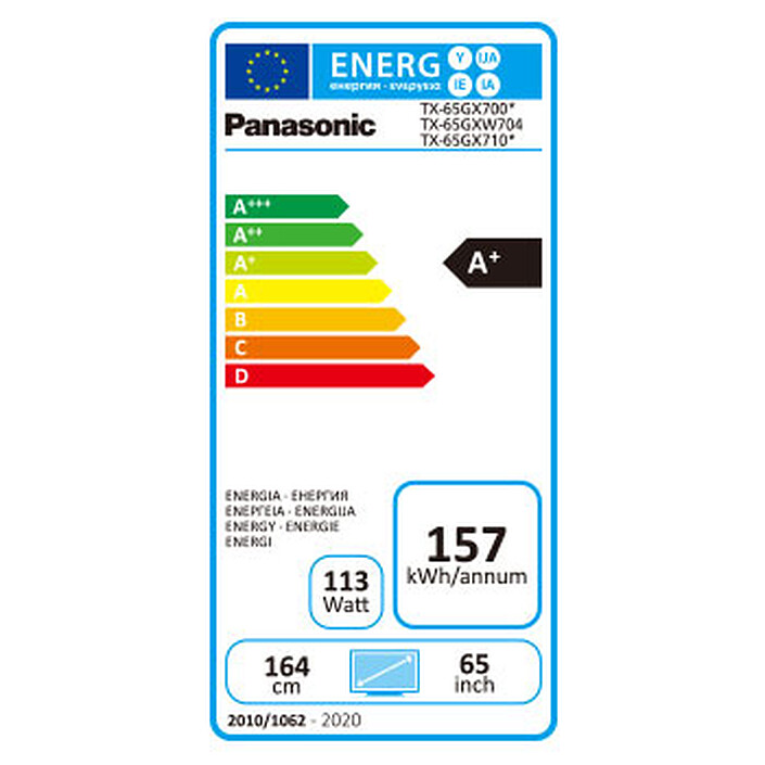 Avis Panasonic TX-65GX700E