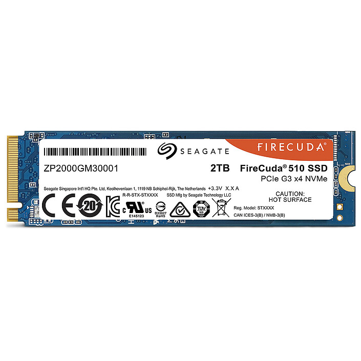 Acquista Seagate FireCuda 510 M.2 PCIe NVMe 2TB SSD