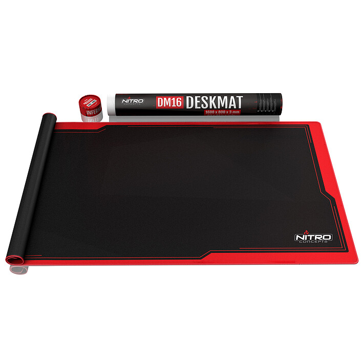 Review Nitro Concepts Deskmat DM16 (Black/Red)