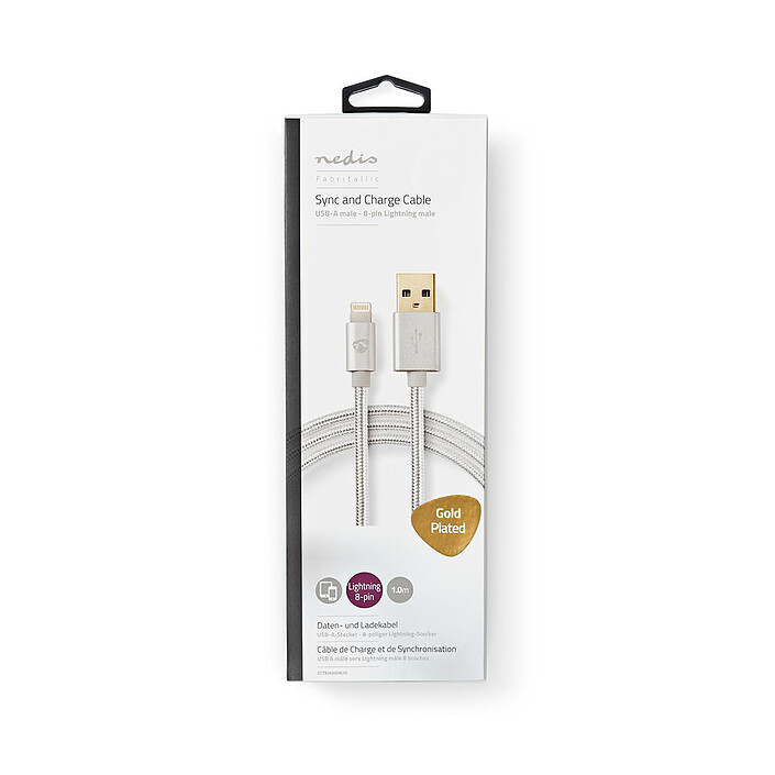 cheap Nedis Sync & Charge USB-A to Lightning cable - 1 m