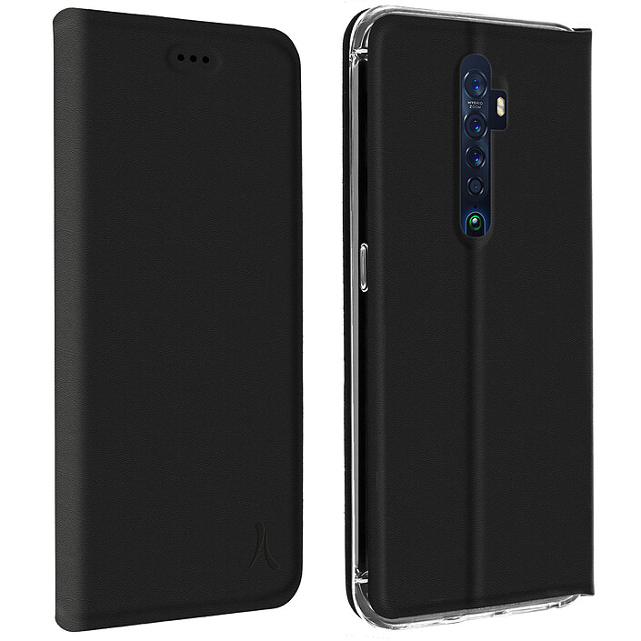 Akashi Etui Folio Porte Carte Noir OPPO Reno 2
