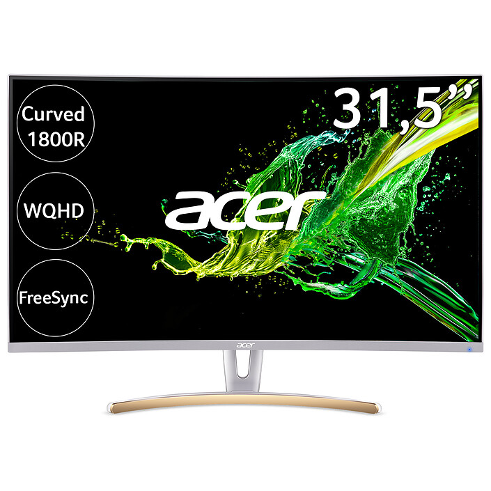 Acer 31.5" LED - ED323QURwidpx - Blanc