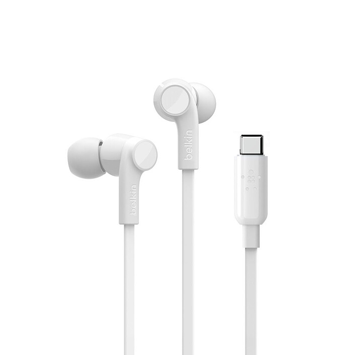 Belkin Kit Piéton Stéréo ROCKSTAR USB-C (Blanc)