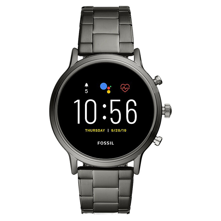 Fossil The Carlyle HR (44 mm / Acier inoxydable / Gris)