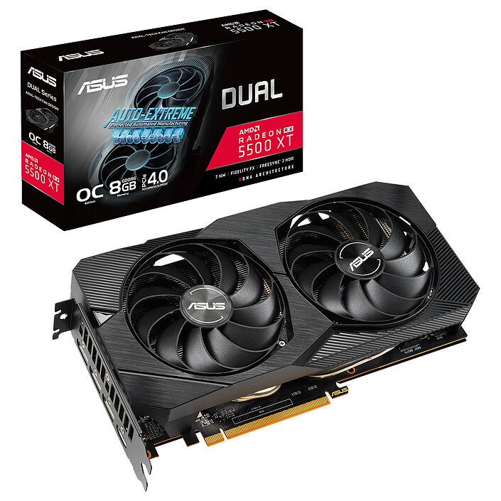 ASUS Radeon RX 5500 XT DUAL-RX5500XT-O8G-EVO