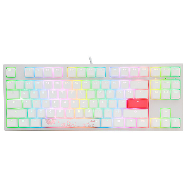 Ducky Channel One 2 TKL RGB Blanc (Cherry MX RGB Black)