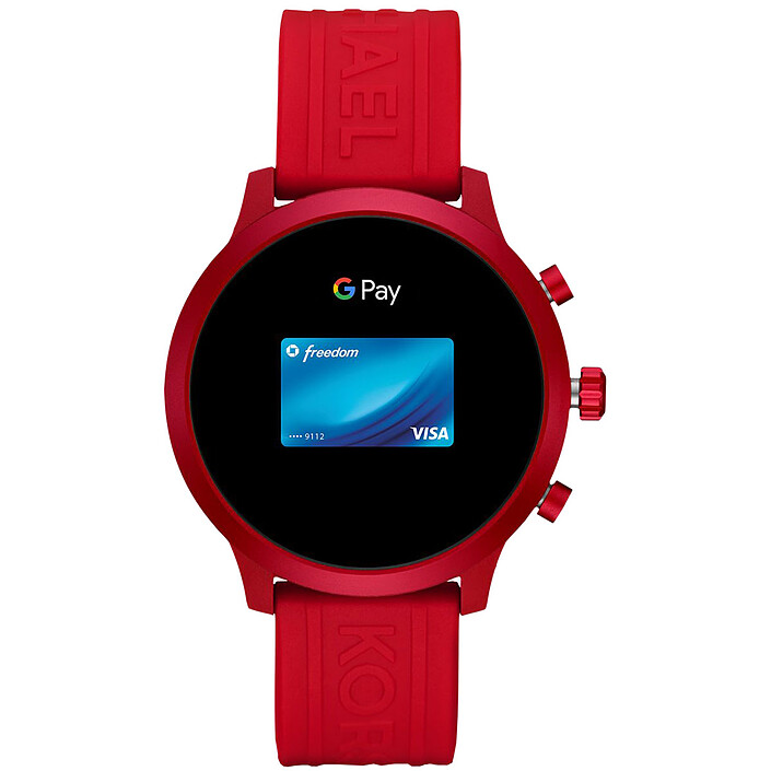 Nota Michael Kors Access MKGO (43 mm / Silicone / Rosso)