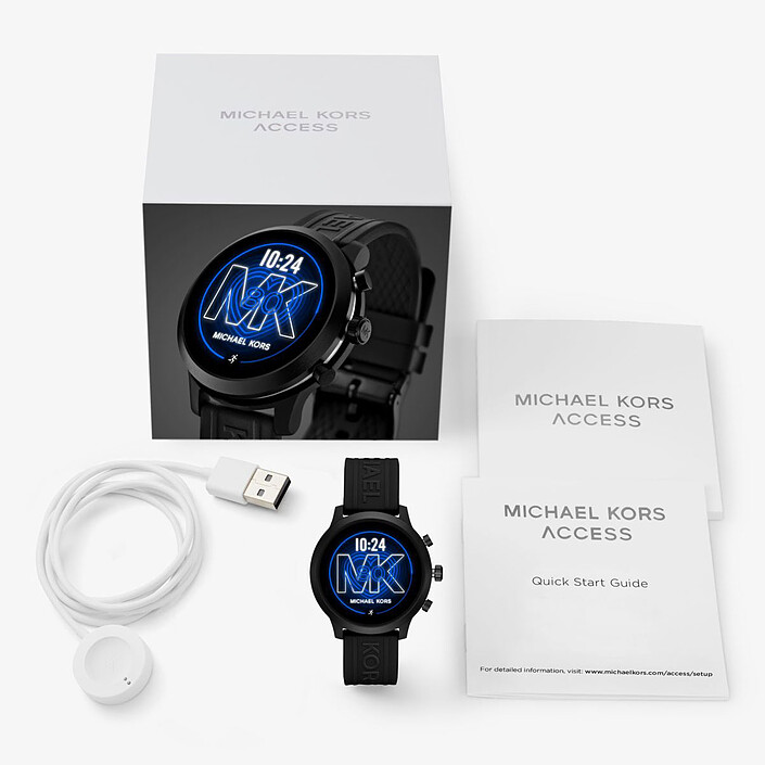 Michael Kors Access MKGO (43 mm / Silicona / Negro) a bajo precio