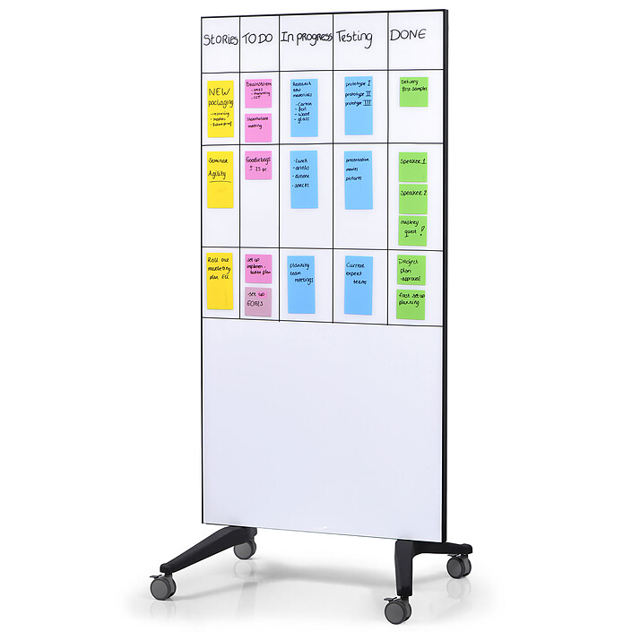Acheter Legamaster Tableau Verre Mobile 90x175cm Blanc