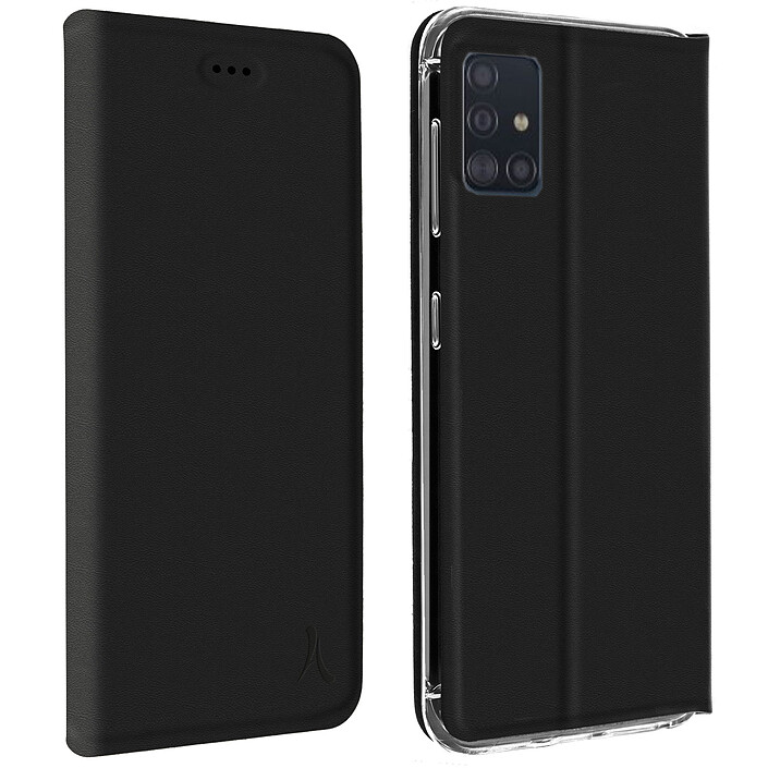 Akashi Etui Folio Porte Carte Noir Samsung Galaxy A71