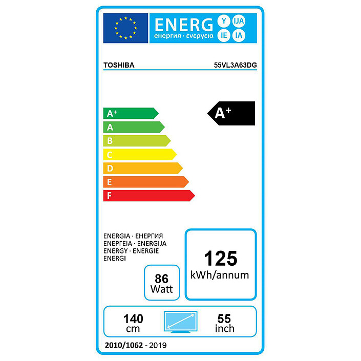 Toshiba 55VL3A63DG pas cher