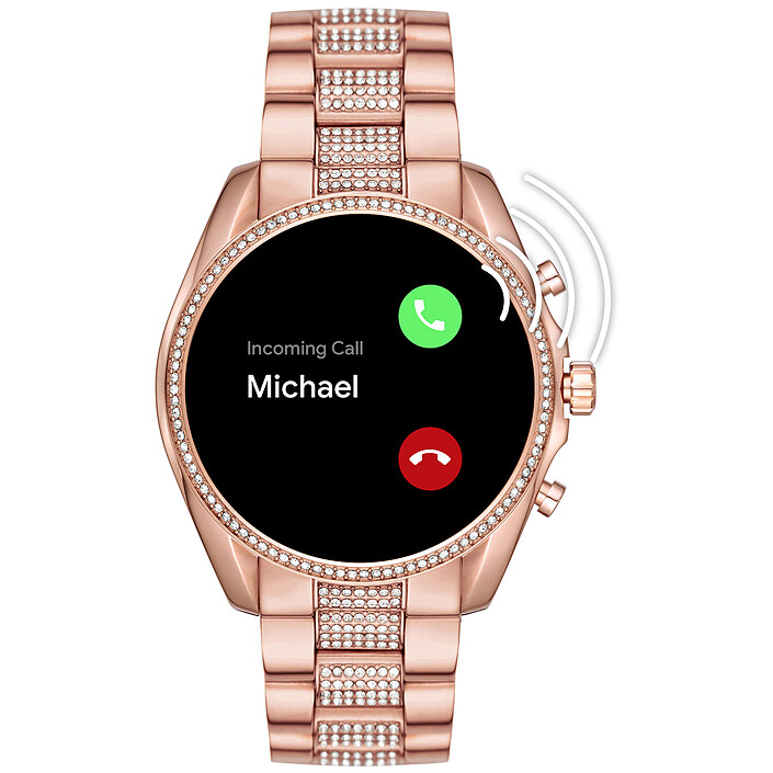 Opiniones sobre Michael Kors Access Bradshaw 2 Gen.5 (45 mm / Acero / Oro, Rosa y Strass)