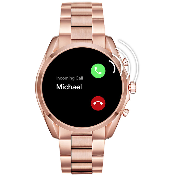 Avis Michael Kors Access Bradshaw 2 Gen.5 (45 mm / Acier / Or et Rose)