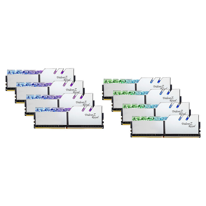G.Skill Trident Z Royal 64 GB (8 x 8 GB) DDR4 3600 MHz CL14 - Silver