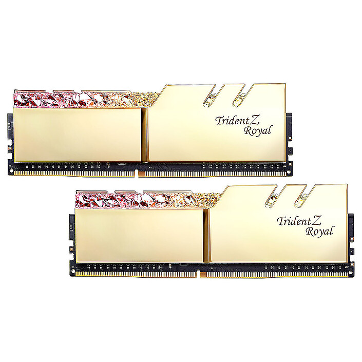 G.Skill Trident Z Royal 64 Go (2 x 32 Go) DDR4 2666 MHz CL18 - Or