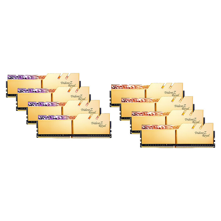 G.Skill Trident Z Royal 256 Go (8 x 32 Go) DDR4 2666 MHz CL18 - Or