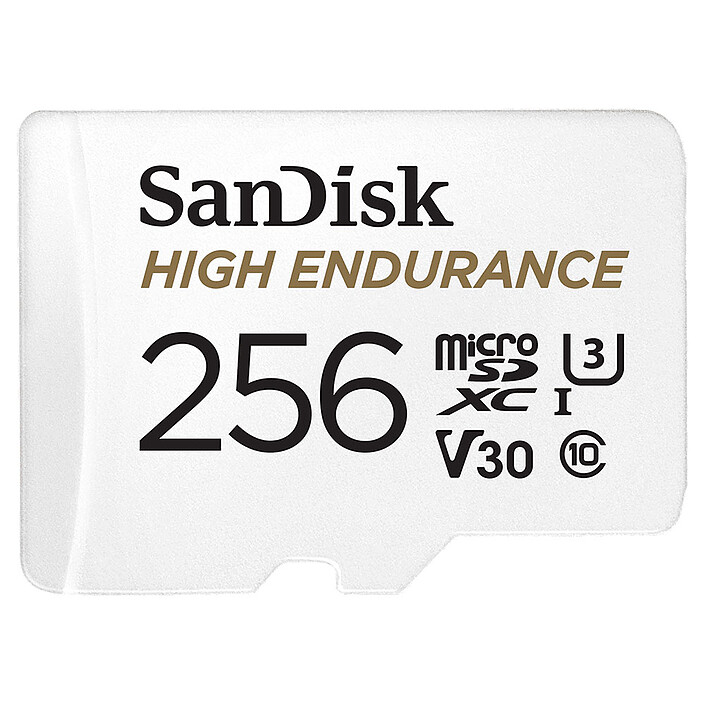 SanDisk Alta Resistenza microSDXC UHS-I U3 V30 256 GB + adattatore SD
