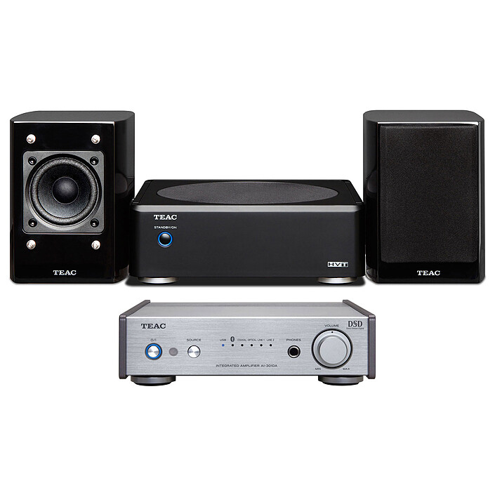 Teac AI-301DA Argent + Teac LS-WH01 Noir