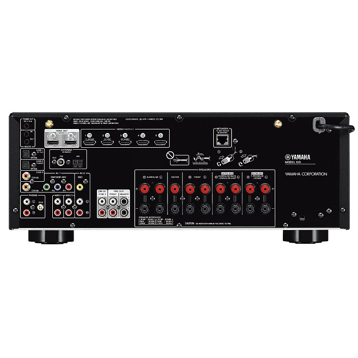 Avis Yamaha HTR-6072 Noir + Jamo S 809 HCS Noyer