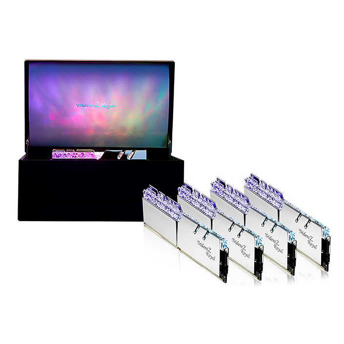 G.Skill Trident Z Royal Collector Edition 32 Go (4x 8 Go) DDR4 3600 MHz CL17 - Argent