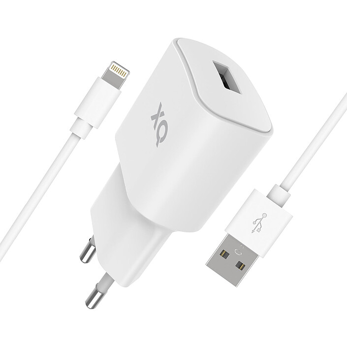 xqisit Travel Charger 2.4 A USB / Lightning Blanc