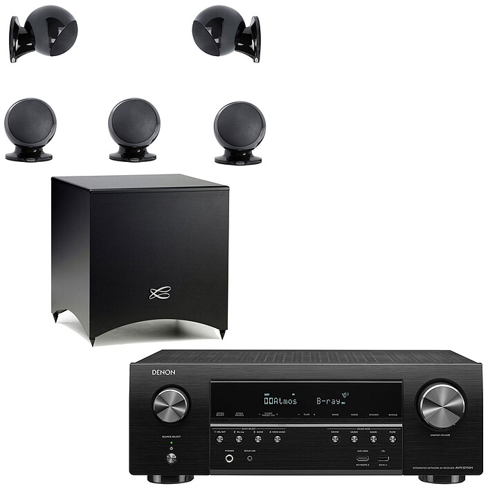 Denon AVR-S750H + Cabasse Alcyone 2 Pack 5.1 Noir