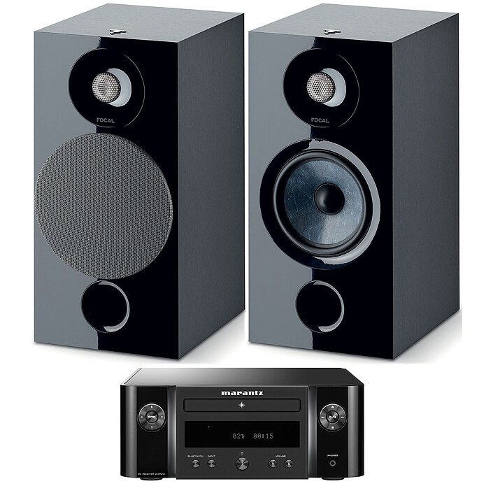 Marantz Melody M-CR412 Black Focal Chora 806 Black