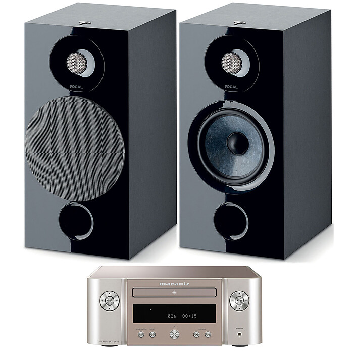 Marantz Melody M-CR412 Silver/Gold Focal Chora 806 Black